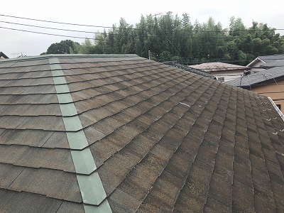 横浜市戸塚区へ塗装をおすすめできない屋根材コロニアルNEOの調査